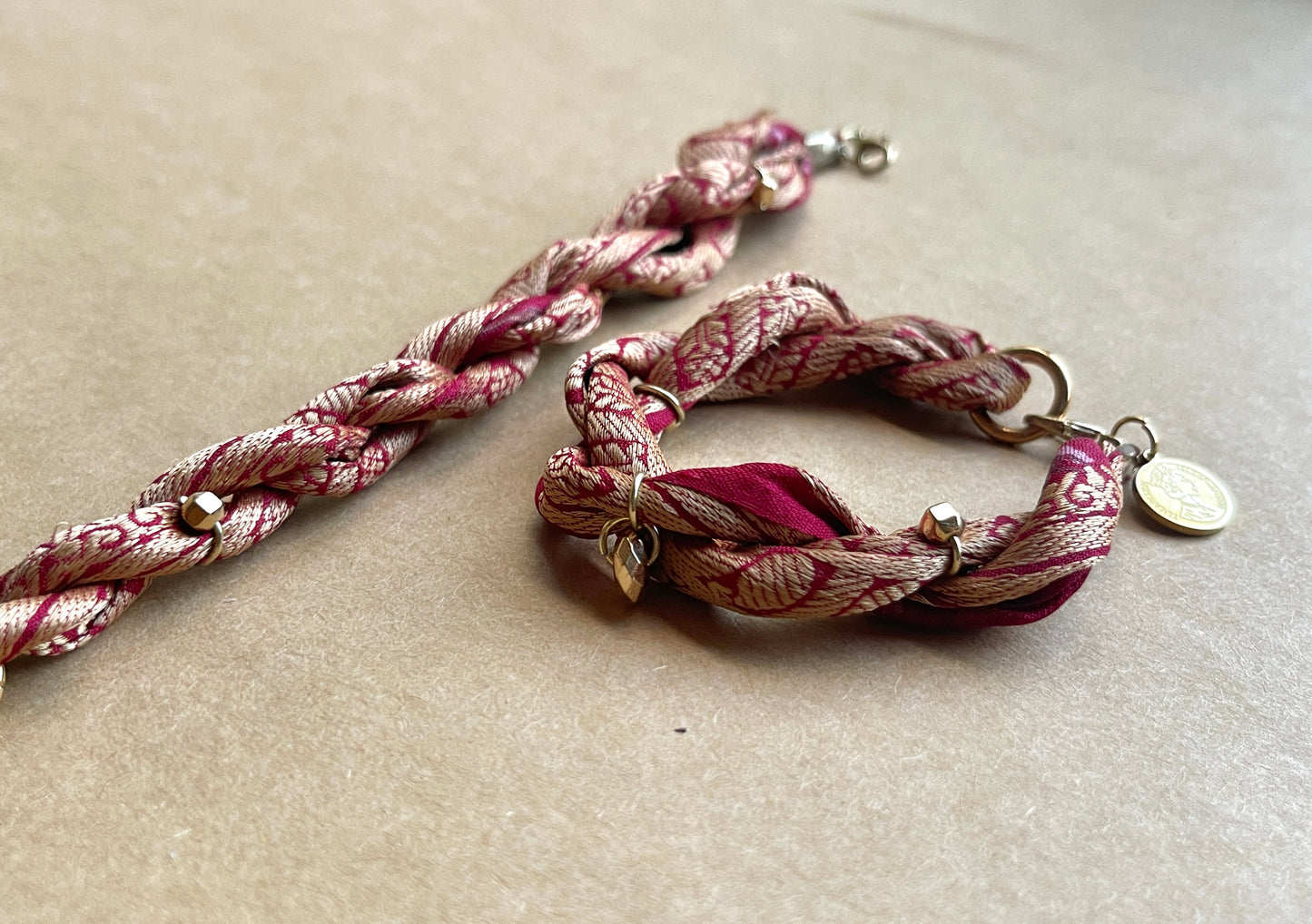 red silk bracelet