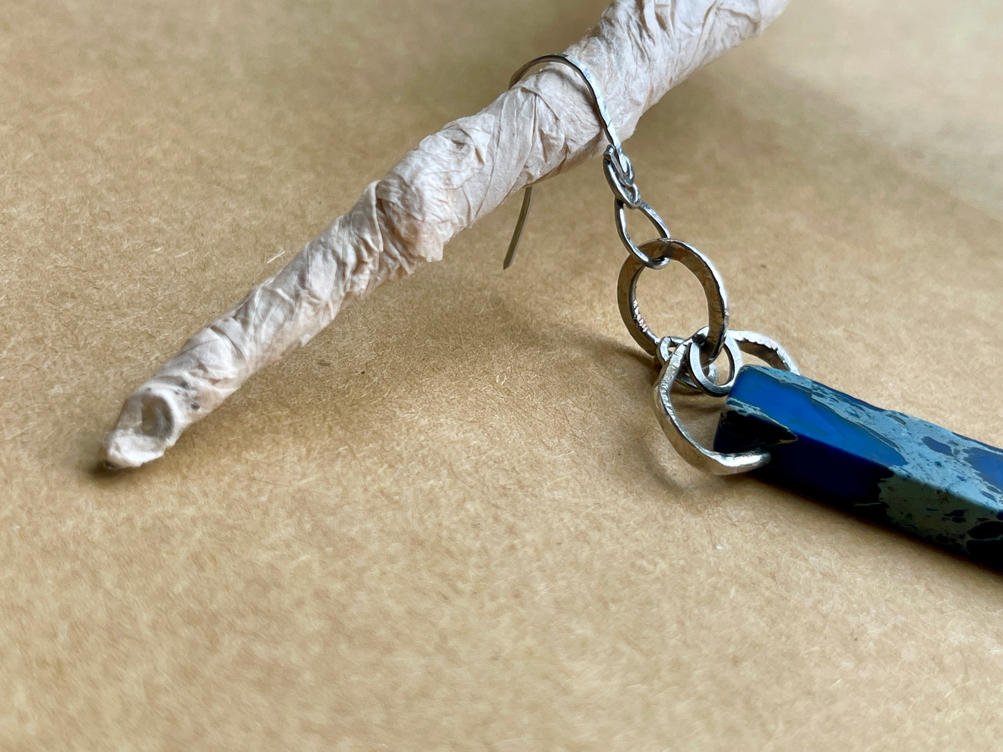 blue earring