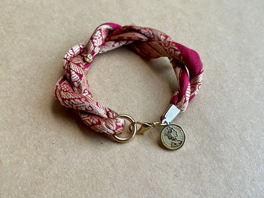 red silk bracelet